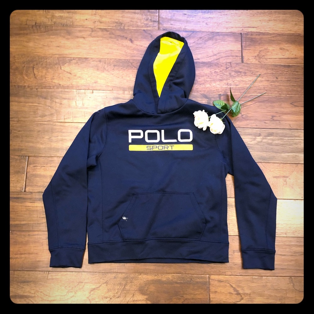 Boys Polo Hoodie. Size L.
